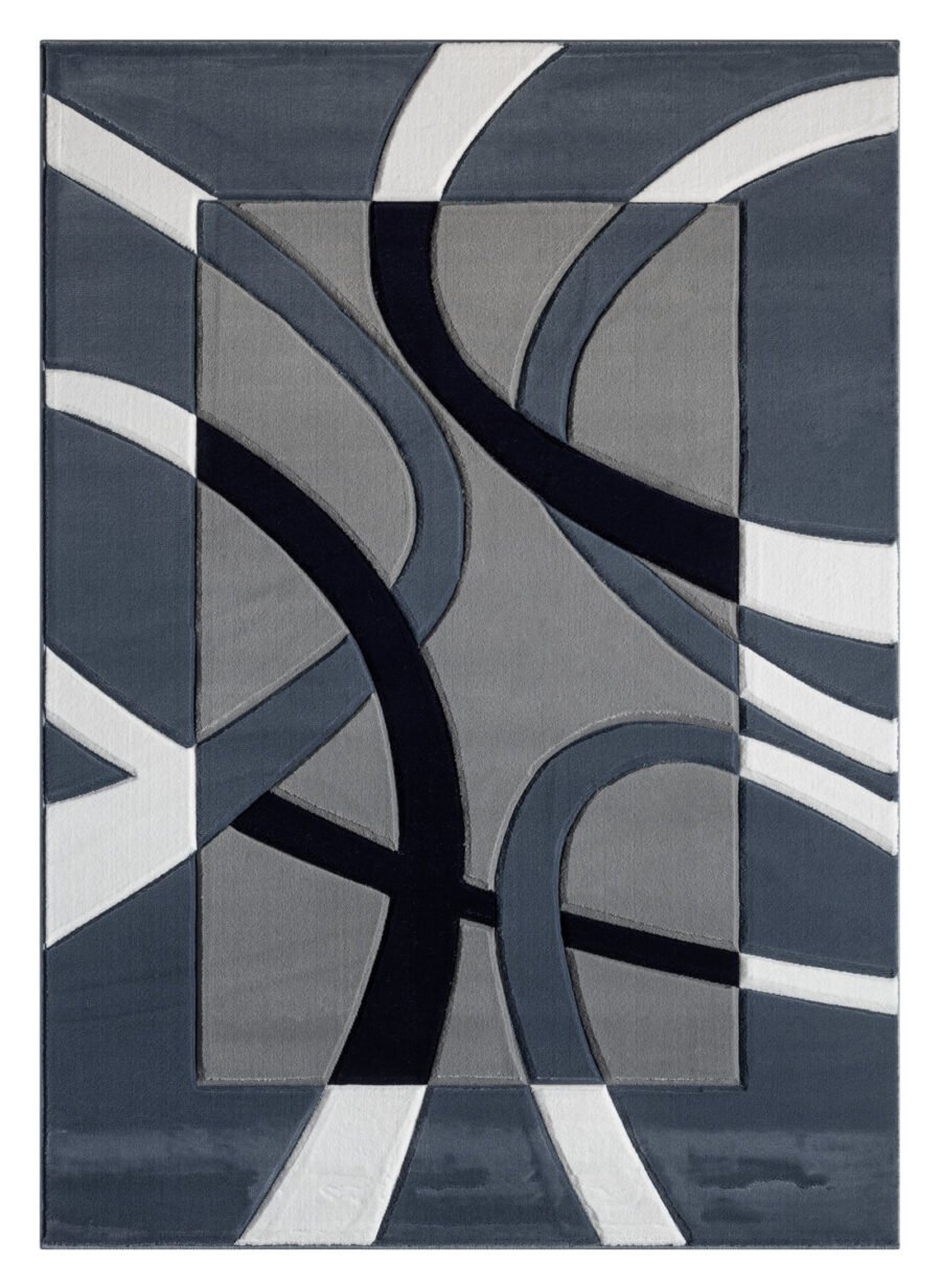 Sam's Rugs Ultra Soft Area Rug Hand Carved - Modern Abstract Design for Indoor Living Room & Bedroom - Stain Resistant, Easy to Clean Turquoise- 50260 - Image 2